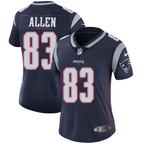Nike Patriots #83 Dwayne Allen Navy Blue Team Color Women's Stitched NFL Vapor Untouchable Limited Jersey Nike Patriots #83 Dwayne Allen Navy Blue Team Color Women's Stitched NFL Vapor Untouchable Limited Jersey