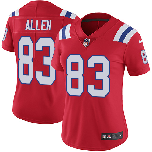 Nike Patriots #83 Dwayne Allen Red Alternate Women's Stitched NFL Vapor Untouchable Limited Jersey Nike Patriots #83 Dwayne Allen Red Alternate Women's Stitched NFL Vapor Untouchable Limited Jersey