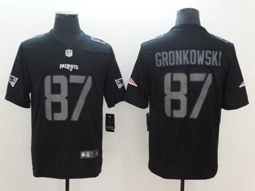 Nike Patriots #87 Rob Gronkowski Black Men's Stitched NFL Limited Rush Impact Jersey Nike Patriots #87 Rob Gronkowski Black Men's Stitched NFL Limited Rush Impact Jersey