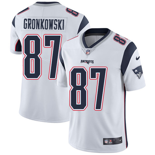 Nike Patriots #87 Rob Gronkowski White Youth Stitched NFL Vapor Untouchable Limited Jersey Nike Patriots #87 Rob Gronkowski White Youth Stitched NFL Vapor Untouchable Limited Jersey