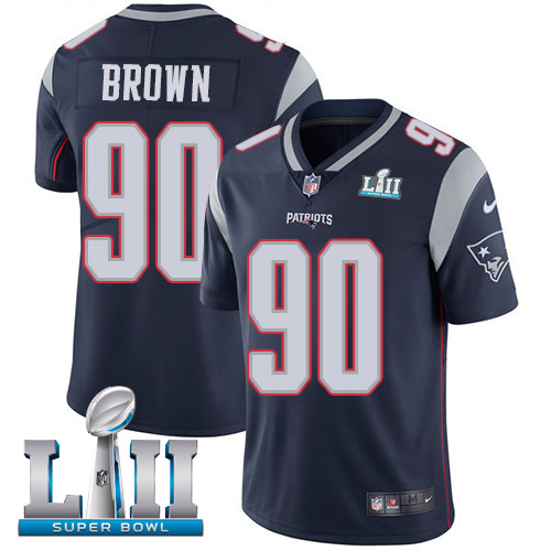 Nike Patriots #90 Malcom Brown Navy Blue Team Color Super Bowl LII Youth Stitched NFL Vapor Untouchable Limited Jersey Nike Patriots #90 Malcom Brown Navy Blue Team Color Super Bowl LII Youth Stitched NFL Vapor Untouchable Limited Jersey