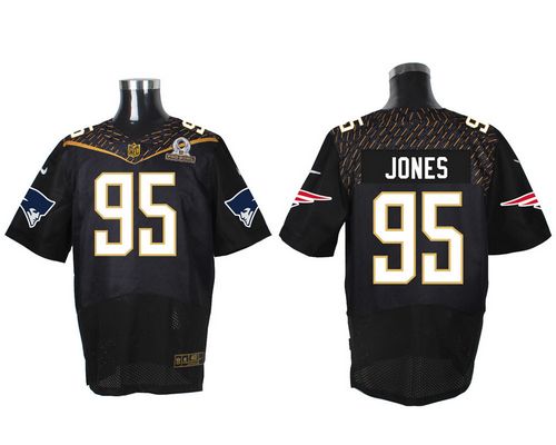 Nike Patriots #95 Chandler Jones Black 2016 Pro Bowl Men's Stitched NFL Elite Jersey Nike Patriots #95 Chandler Jones Black 2016 Pro Bowl Men's Stitched NFL Elite Jersey