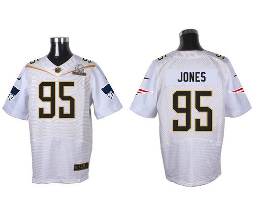 Nike Patriots #95 Chandler Jones White 2016 Pro Bowl Men's Stitched NFL Elite Jersey Nike Patriots #95 Chandler Jones White 2016 Pro Bowl Men's Stitched NFL Elite Jersey