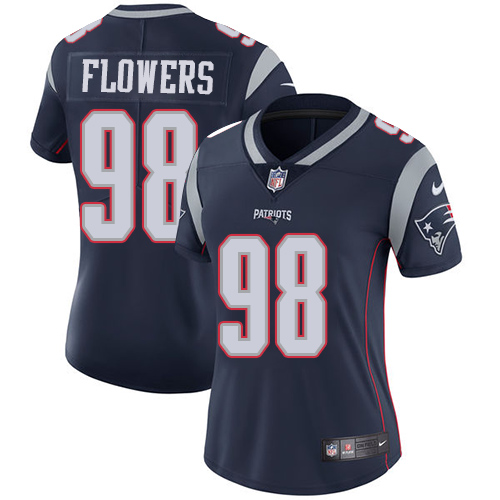 Nike Patriots #98 Trey Flowers Navy Blue Team Color Women's Stitched NFL Vapor Untouchable Limited Jersey Nike Patriots #98 Trey Flowers Navy Blue Team Color Women's Stitched NFL Vapor Untouchable Limited Jersey