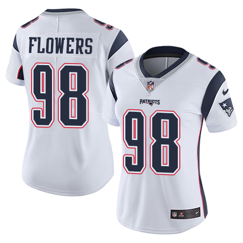 Nike Patriots #98 Trey Flowers White Women's Stitched NFL Vapor Untouchable Limited Jersey Nike Patriots #98 Trey Flowers White Women's Stitched NFL Vapor Untouchable Limited Jersey