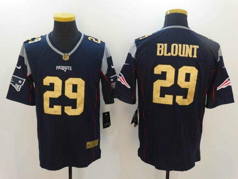 Nike Patriots 29 LeGarrette Blount Navy Gold Limited Jersey Nike Patriots 29 LeGarrette Blount Navy Gold Limited Jersey