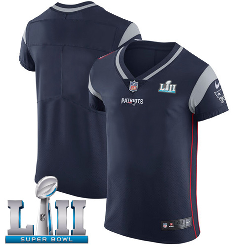 Nike Patriots Blank Navy Blue Team Color Super Bowl LII Men's Stitched NFL Vapor Untouchable Elite Jersey Nike Patriots Blank Navy Blue Team Color Super Bowl LII Men's Stitched NFL Vapor Untouchable Elite Jersey