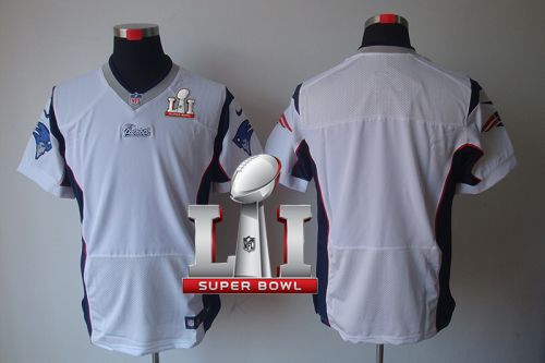 Nike Patriots Blank White Super Bowl LI 51 Men's Stitched NFL Elite Jersey Nike Patriots Blank White Super Bowl LI 51 Men's Stitched NFL Elite Jersey
