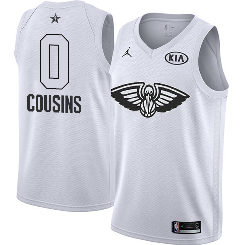 Nike Pelicans #0 DeMarcus Cousins White NBA Jordan Swingman 2018 All-Star Game Jersey