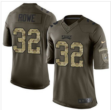 Nike Philadelphia Eagles #32 Eric Rowe Green Men's Stitched NFL Limited Salute to Service Jersey