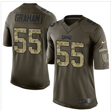 Nike Philadelphia Eagles #55 Brandon Graham Green Men's Stitched NFL Limited Salute to Service Jersey