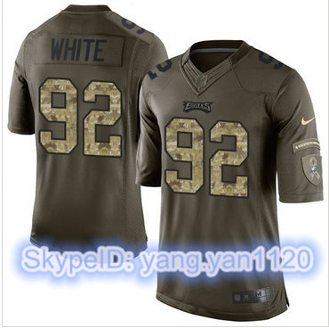 Nike Philadelphia Eagles #92 Reggie White Green Men's Stitched NFL Limited Salute to Service Jersey