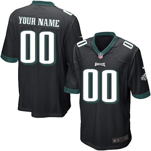 Nike Philadelphia Eagles Customized Game Black Jerseys
