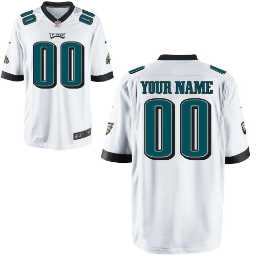 Nike Philadelphia Eagles Customized Game White Jerseys