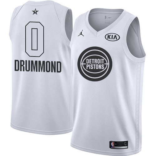 Nike Pistons #0 Andre Drummond White NBA Jordan Swingman 2018 All-Star Game Jersey Nike Pistons #0 Andre Drummond White NBA Jordan Swingman 2018 All-Star Game Jersey