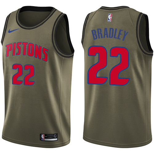 Nike Pistons #22 Avery Bradley Green Salute to Service NBA Swingman Jersey Nike Pistons #22 Avery Bradley Green Salute to Service NBA Swingman Jersey
