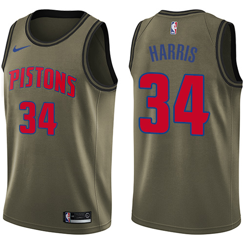 Nike Pistons #34 Tobias Harris Green Salute to Service NBA Swingman Jersey Nike Pistons #34 Tobias Harris Green Salute to Service NBA Swingman Jersey