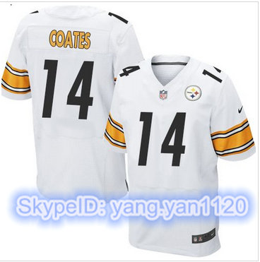 Nike Pittsburgh Steelers #14 Sammie Coates White Men's Stitched NFL Elite Jersey