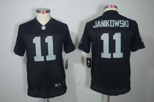 Nike Raiders #11 Sebastian Janikowski Black Team Color Youth Stitched NFL Limited Jersey Nike Raiders #11 Sebastian Janikowski Black Team Color Youth Stitched NFL Limited Jersey