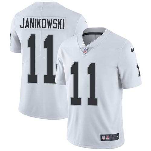 Nike Raiders #11 Sebastian Janikowski White Men's Stitched NFL Vapor Untouchable Limited Jersey Nike Raiders #11 Sebastian Janikowski White Men's Stitched NFL Vapor Untouchable Limited Jersey