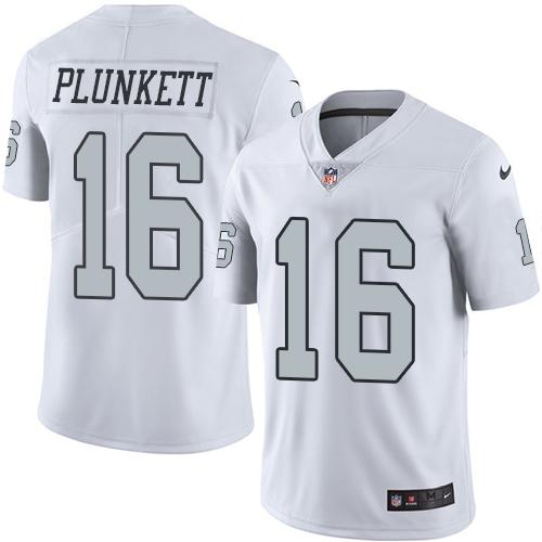 Nike Raiders #16 Jim Plunkett White Youth Stitched NFL Limited Rush Jersey Nike Raiders #16 Jim Plunkett White Youth Stitched NFL Limited Rush Jersey