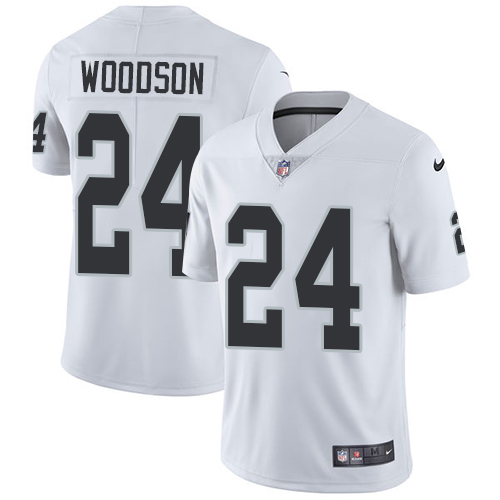 Nike Raiders #24 Charles Woodson White Men's Stitched NFL Vapor Untouchable Limited Jersey Nike Raiders #24 Charles Woodson White Men's Stitched NFL Vapor Untouchable Limited Jersey
