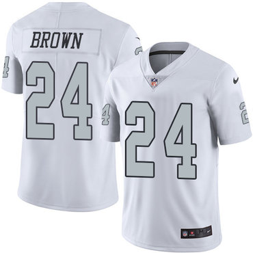 Nike Raiders #24 Willie Brown White Men's Stitched NFL Limited Rush Jersey Nike Raiders #24 Willie Brown White Men's Stitched NFL Limited Rush Jersey