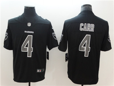 Nike Raiders #4 Derek Carr Black Impact Limited Jersey