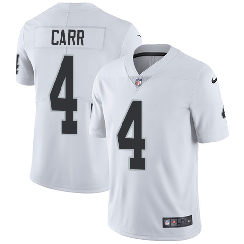 Nike Raiders #4 Derek Carr White Men's Stitched NFL Vapor Untouchable Limited Jersey Nike Raiders #4 Derek Carr White Men's Stitched NFL Vapor Untouchable Limited Jersey