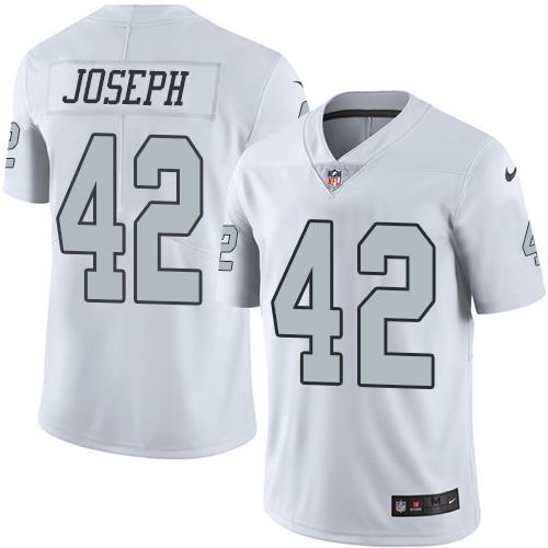 Nike Raiders #42 Karl Joseph White Youth Stitched NFL Limited Rush Jersey Nike Raiders #42 Karl Joseph White Youth Stitched NFL Limited Rush Jersey