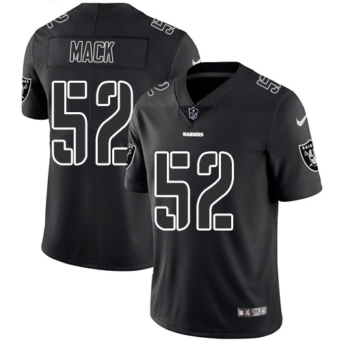 Nike Raiders #52 Khalil Mack Black Men's Stitched NFL Limited Rush Impact Jersey Nike Raiders #52 Khalil Mack Black Men's Stitched NFL Limited Rush Impact Jersey