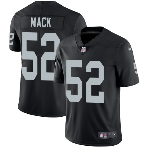 Nike Raiders #52 Khalil Mack Black Team Color Men's Stitched NFL Vapor Untouchable Limited Jersey Nike Raiders #52 Khalil Mack Black Team Color Men's Stitched NFL Vapor Untouchable Limited Jersey