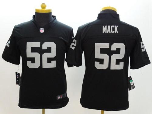 Nike Raiders #52 Khalil Mack Black Team Color Youth Stitched NFL Vapor Untouchable Limited Jersey Nike Raiders #52 Khalil Mack Black Team Color Youth Stitched NFL Vapor Untouchable Limited Jersey