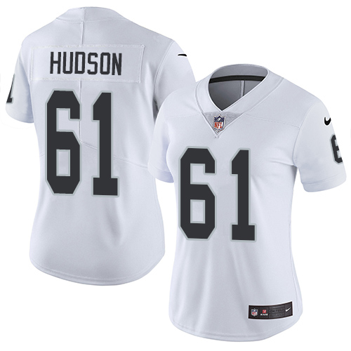 Nike Raiders #61 Rodney Hudson White Women's Stitched NFL Vapor Untouchable Limited Jersey Nike Raiders #61 Rodney Hudson White Women's Stitched NFL Vapor Untouchable Limited Jersey