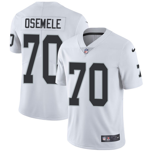 Nike Raiders #70 Kelechi Osemele White Men's Stitched NFL Vapor Untouchable Limited Jersey Nike Raiders #70 Kelechi Osemele White Men's Stitched NFL Vapor Untouchable Limited Jersey