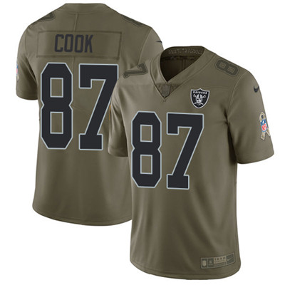 Nike Raiders #87 Jared Cook Olive Youth Stitched NFL Limited 2017 Salute to Service Jersey Nike Raiders #87 Jared Cook Olive Youth Stitched NFL Limited 2017 Salute to Service Jersey