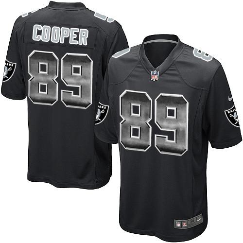 Nike Raiders #89 Amari Cooper Black Team Color Men's Stitched NFL Limited Strobe Jersey Nike Raiders #89 Amari Cooper Black Team Color Men's Stitched NFL Limited Strobe Jersey