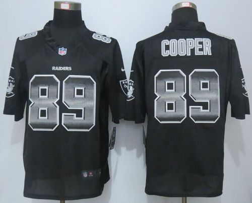 Nike Raiders #89 Amari Cooper Black Team Color Men's Stitched NFL Limited Strobe Jersey Nike Raiders #89 Amari Cooper Black Team Color Men's Stitched NFL Limited Strobe Jersey