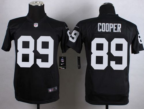 Nike Raiders #89 Amari Cooper Black Team Color Youth Stitched NFL Elite Jersey
