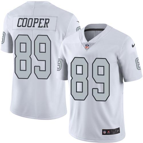 Nike Raiders #89 Amari Cooper White Youth Stitched NFL Limited Rush Jersey Nike Raiders #89 Amari Cooper White Youth Stitched NFL Limited Rush Jersey