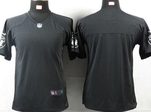 Nike Raiders Blank Black Team Color Youth NFL Game Jersey