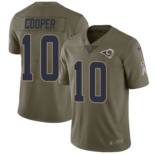 Nike Rams #10 Pharoh Cooper Olive Men's Stitched NFL Limited 2017 Salute To Service Jersey Nike Rams #10 Pharoh Cooper Olive Men's Stitched NFL Limited 2017 Salute To Service Jersey