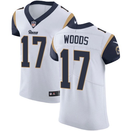 Nike Rams #17 Robert Woods White Men's Stitched NFL Vapor Untouchable Elite Jersey Nike Rams #17 Robert Woods White Men's Stitched NFL Vapor Untouchable Elite Jersey