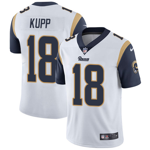 Nike Rams #18 Cooper Kupp White Youth Stitched NFL Vapor Untouchable Limited Jersey Nike Rams #18 Cooper Kupp White Youth Stitched NFL Vapor Untouchable Limited Jersey