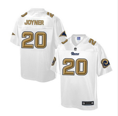 Nike Rams #20 Lamarcus Joyner White Men's NFL Pro Line Fashion Game Jersey