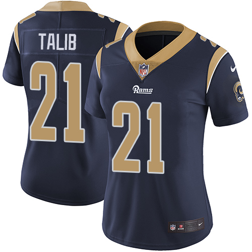 Nike Rams #21 Aqib Talib Navy Blue Team Color Women's Stitched NFL Vapor Untouchable Limited Jersey Nike Rams #21 Aqib Talib Navy Blue Team Color Women's Stitched NFL Vapor Untouchable Limited Jersey