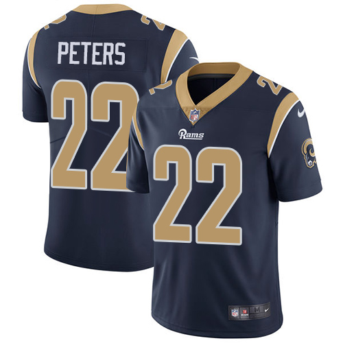 Nike Rams #22 Marcus Peters Navy Blue Team Color Youth Stitched NFL Vapor Untouchable Limited Jersey Nike Rams #22 Marcus Peters Navy Blue Team Color Youth Stitched NFL Vapor Untouchable Limited Jersey
