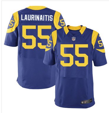 Nike Rams #55 James Laurinaitis Royal Blue Alternate Men's Stitched NFL Elite Jersey