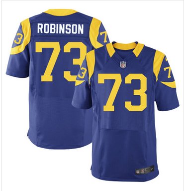 Nike Rams #73 Greg Robinson Royal Blue Alternate Men's Stitched NFL Elite Jersey