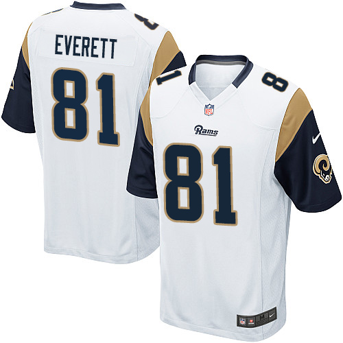 Nike Rams #81 Gerald Everett White Youth Stitched NFL Elite Jersey Nike Rams #81 Gerald Everett White Youth Stitched NFL Elite Jersey